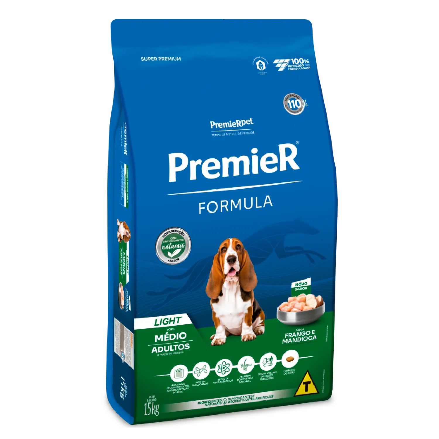 Ração Premier Formula Light Cães Adultos Raças Médias Frango